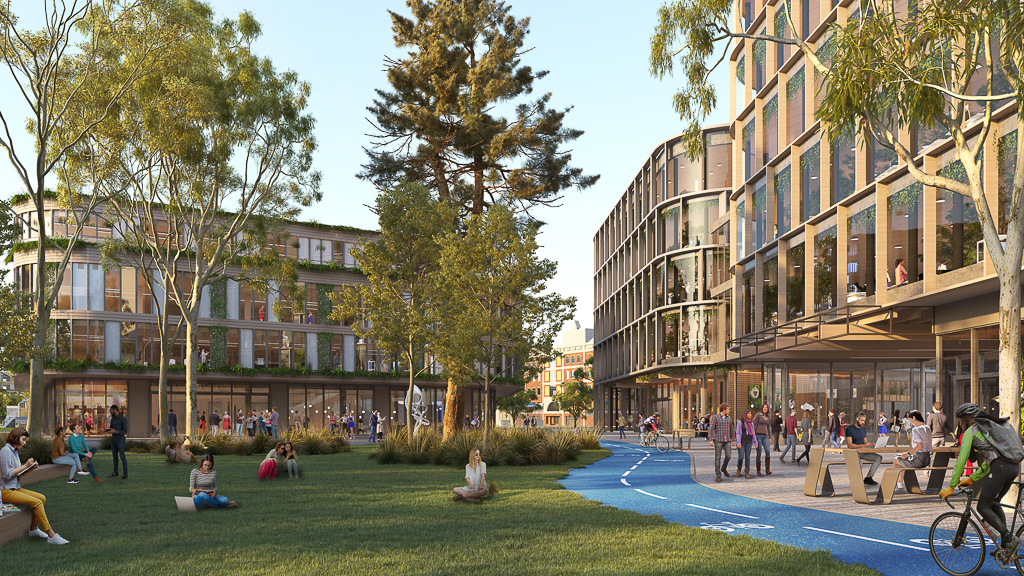 University of Tasmania Urban Precincts Master Plan rendering